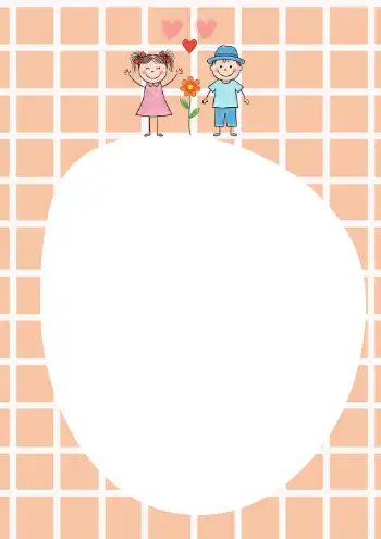 그리드 배경 메모지