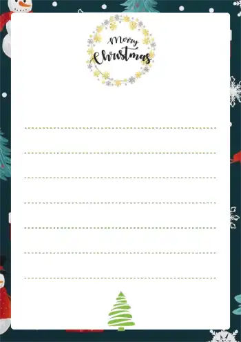 크리스마스 배경 편지지