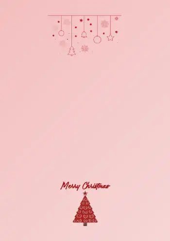 레드배경 크리스마스 포스터 : 1page