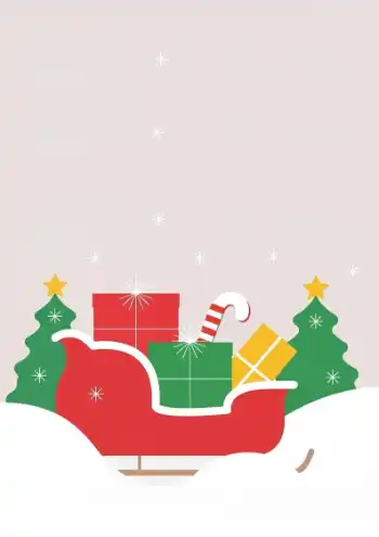 크리스마스 선물 배경 포스터