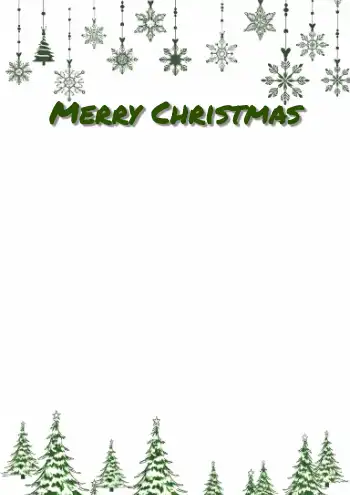 초록 크리스마스 배경 포스터 : 1page